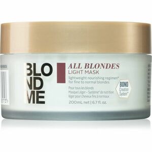 Schwarzkopf Professional Blondme All Blondes Light vyživující maska pro jemné až normální vlasy 200 ml obraz