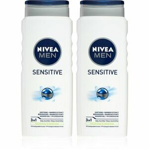 Nivea Men Sensitive sprchový gel na tělo a vlasy (výhodné balení) obraz