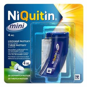 NIQUITIN Mini pastilky rozpustné v ústech 4 mg 20 kusů obraz