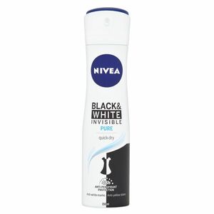 NIVEA Black & White Invisible Pure Sprej antiperspirant 150 ml obraz