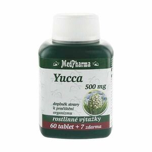 MedPharma Yucca 500 mg 60 tbl. + 7 tbl. ZDARMA obraz