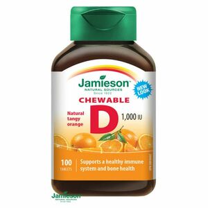 JAMIESON Vitamín D3 1000IU pomeranč cucací 100 tablet obraz