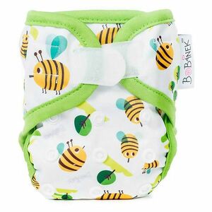 BOBÁNEK Novorozenecké svrchní kalhotky na suchý zip Včelky obraz