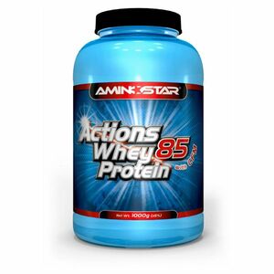 AMINOSTAR Actions whey protein 85% příchuť jahoda 1000 g obraz