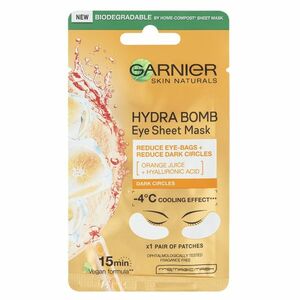 GARNIER Skin Naturals Hydra Bomb Textilní oční maska Pomeranč 6 g obraz