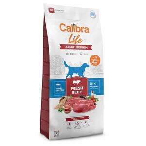 CALIBRA Life Fresh Beef Adult Medium granule pro psy 1 ks, Hmotnost balení: 12 kg obraz