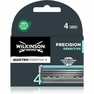 Wilkinson Sword Quattro Essential 4 Precision Sensitive náhradní břity 4 ks obraz