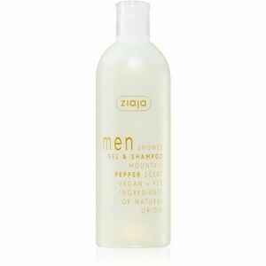 Ziaja Men sprchový gel na tělo a vlasy pro muže Mountain Pepper 400 ml obraz