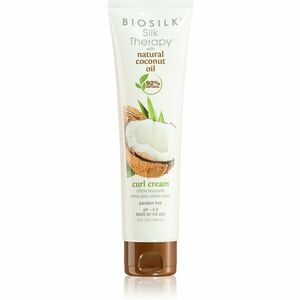 Biosilk Silk Therapy Natural Coconut Oil krém na vlasy pro vlnité a kudrnaté vlasy 148 ml obraz