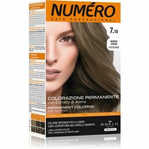 Brelil Numéro Permanent Coloring barva na vlasy odstín 7.10 Ash Blonde 125 ml obraz