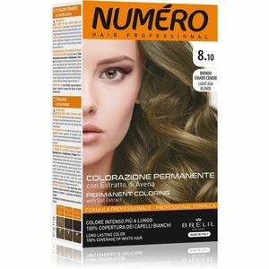 Brelil Numéro Permanent Coloring barva na vlasy odstín 8.10 Light Ash Blonde 125 ml obraz