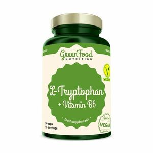 GreenFood Nutrition L-Tryptophan + Vitamin B6 90 kapslí obraz