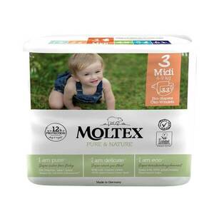 Moltex Pure & Nature Plenky Moltex Pure & Nature Midi 4-9 kg (33 ks) obraz