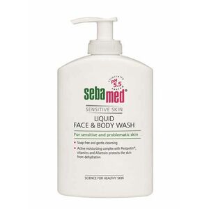 Sebamed Jemná mycí emulze na obličej a tělo s pumpičkou Classic (Liquid Face & Body Wash) 400 ml obraz