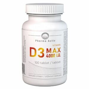 PHARMA ACTIV Vitamin D3 MAX 4000 I.U. 100 tablet obraz