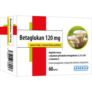 GENERICA Betaglukan 120 mg 60 kapslí obraz