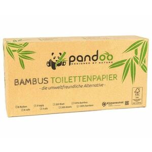 Pandoo Bambusový toaletní papír 3vrstvý 8 ks obraz