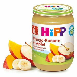 HiPP Jablka s mangem a banány BIO 190 g obraz