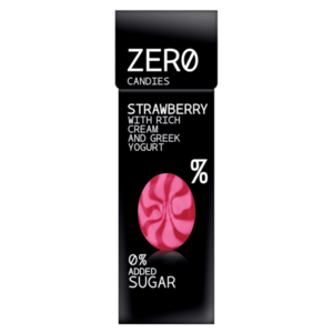 ZERO CANDIES Strawberry yoghurt candies 0% bonbóny 32 g obraz
