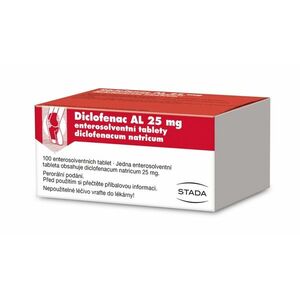 Diclofenac AL 25 mg 100 tablet obraz