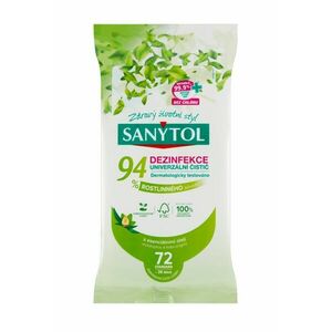 Sanytol Dezinfekční utěrky 94 % rostlinného původu 72 ks obraz