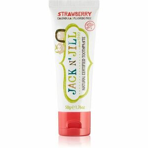 Jack N’ Jill Natural přírodní zubní pasta pro děti příchuť Strawberry 50 g obraz