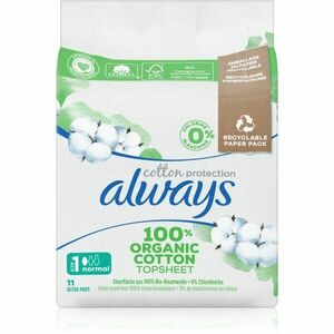 Always Cotton Protection Normal vložky bez parfemace 11 ks obraz