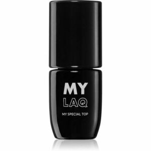 MYLAQ My Top Special gelový vrchní lak na nehty odstín My Black 5 ml obraz