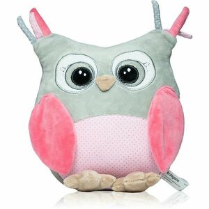 BabyOno Have Fun Owl Sofia plyšová hračka s chrastítkem Pink 1 ks obraz
