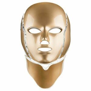 Palsar 7 Ošetřující LED maska na obličej a krk zlatá (LED Mask + Neck 7 Colors Gold) obraz