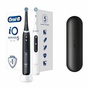 Oral B Elektrický zubní kartáček iO Series 5 Matt Black + Quite White Duo Pack obraz