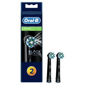 Oral B Náhradní kartáčkové hlavice s technologií CleanMaximiser CrossAction Black 2 ks obraz