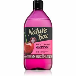 Nature Box Cherry uhlazující šampon pro nepoddajné a krepatějící se vlasy 385 ml obraz