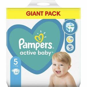 Pampers Active Baby Size 5 jednorázové pleny 11-16 kg 64 ks obraz