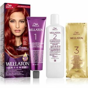 Wella Wellaton Intense permanentní barva na vlasy s arganovým olejem odstín 6/45 Red Passion 1 ks obraz