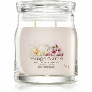 Yankee Candle Pink Cherry & Vanilla vonná svíčka Signature 368 g obraz