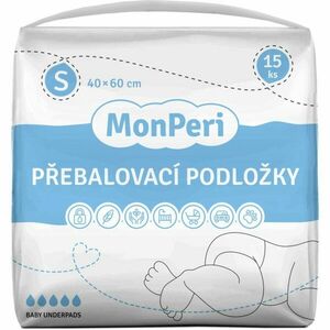 MonPeri Baby Underpads Size S jednorázové přebalovací podložky 40x60 cm 15 ks obraz