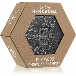 BEN&ANNA Love Soap Shower & Shampoo tuhý šampon a sprchový gel 2 v 1 Elm Wood 60 g obraz