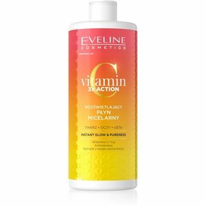 Eveline Cosmetics Vitamin C 3x Action micelární voda pro rozjasnění a hydrataci 500 ml obraz