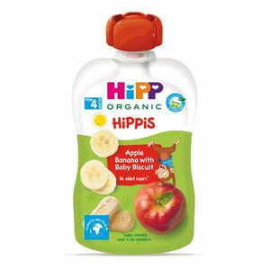 Hipp BIO Hippies jablko-banán-baby sušenky 100 g obraz