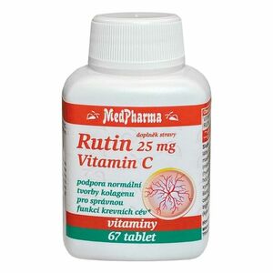 Medpharma Rutin 25 mg + vitamin C 67 tablet obraz