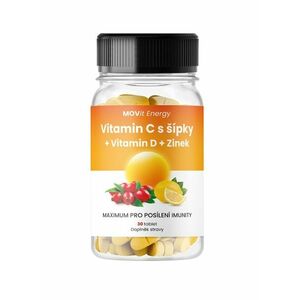 MOVit Energy Vitamin C 1200 mg s šípky + Vitamin D + Zinek PREMIUM 30 tablet obraz