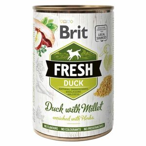 BRIT Fresh Duck with Millet konzerva pro psy 400 g obraz