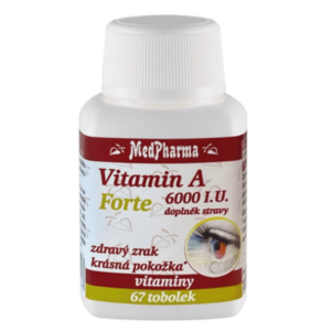 MEDPHARMA Vitamin A 6000 I.U. forte 67 tobolek obraz