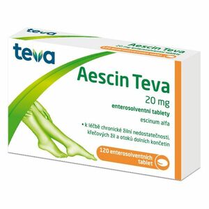 AESCIN-TEVA 20 mg 120 tablet obraz