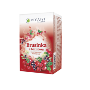 Megafyt Brusinka s bezinkou porcovaný čaj 20x2 g obraz