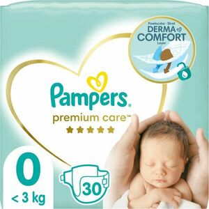 Pampers Premium Care Newborn Size 0 jednorázové pleny < 2, 5 kg 30 ks obraz