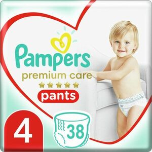 Pampers Premium Care Pants Maxi Size 4 jednorázové plenkové kalhotky 9-15 kg 38 ks obraz