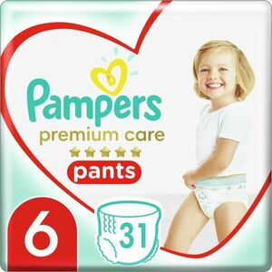 Pampers Premium Care Pants Extra Large Size 6 jednorázové plenkové kalhotky 15+ kg 31 ks obraz