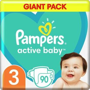 Pampers Active Baby Size 3 jednorázové pleny 6-10 kg 90 ks obraz
